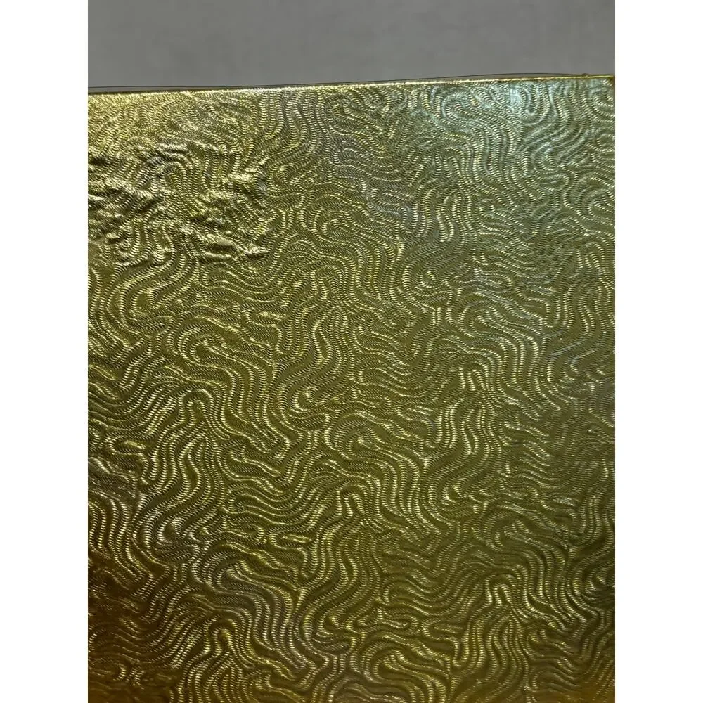 Vintage Floral Paper Luncheon Napkins in Original Gold Box Unused Party Decor